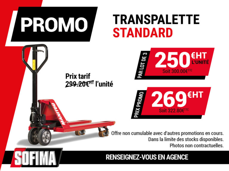 Promotions pièces & accessoires janvier fevrier 2019 transpalette