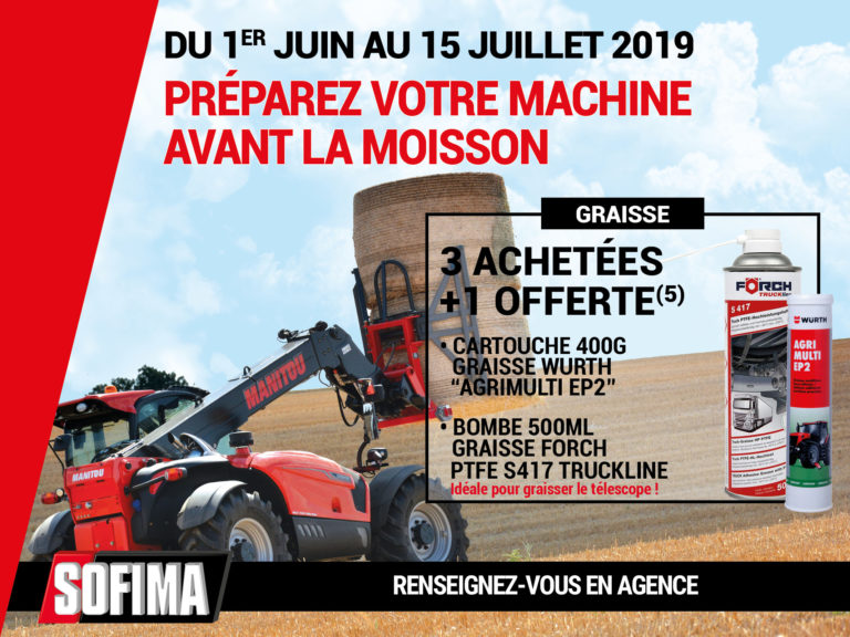 Promo graisse WURTH MANITOU SOFIMA