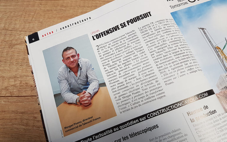 Takeuchi interview directeur commercial