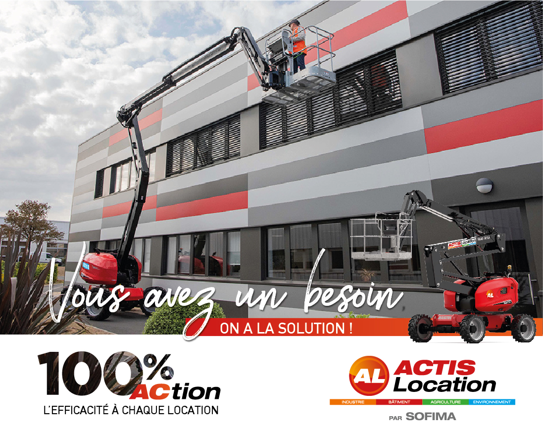 Nacelles MANITOU ATJ et MANGO – nacelle articulée à louer chez ACTIS LOCATION par SOFIMA