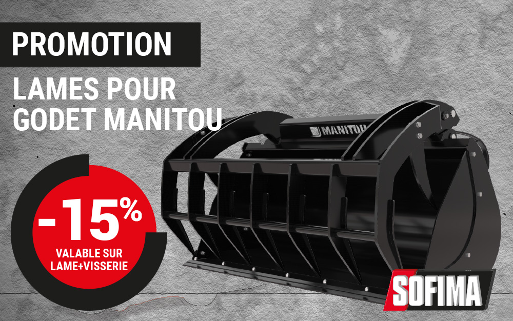 Lame godet manitou