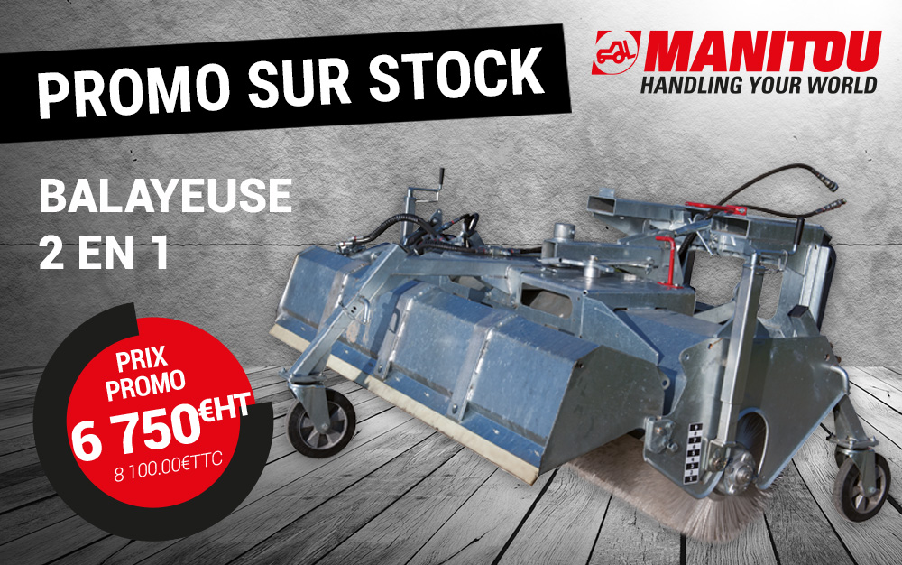 Promo balayeuse manitou